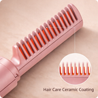 Fast heating cordless hair straightener